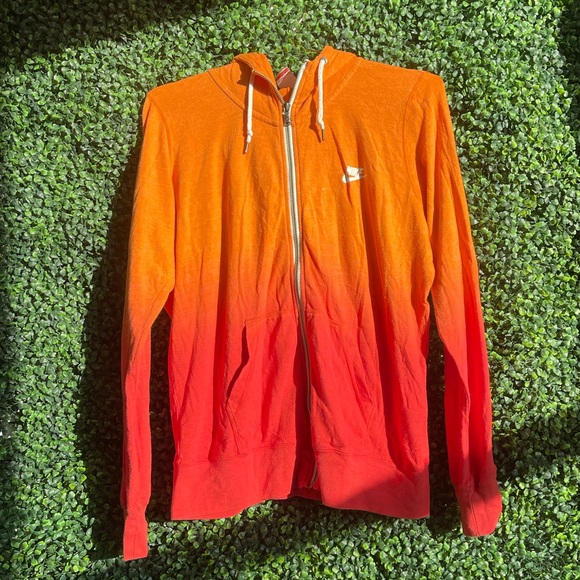 Nike Tops - Nike Orange Ombré Jacket